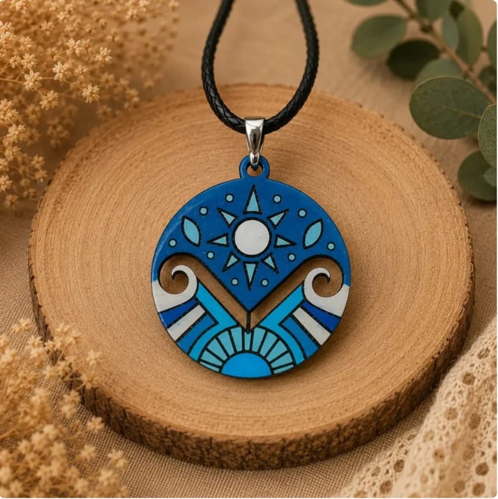 Colgante azul