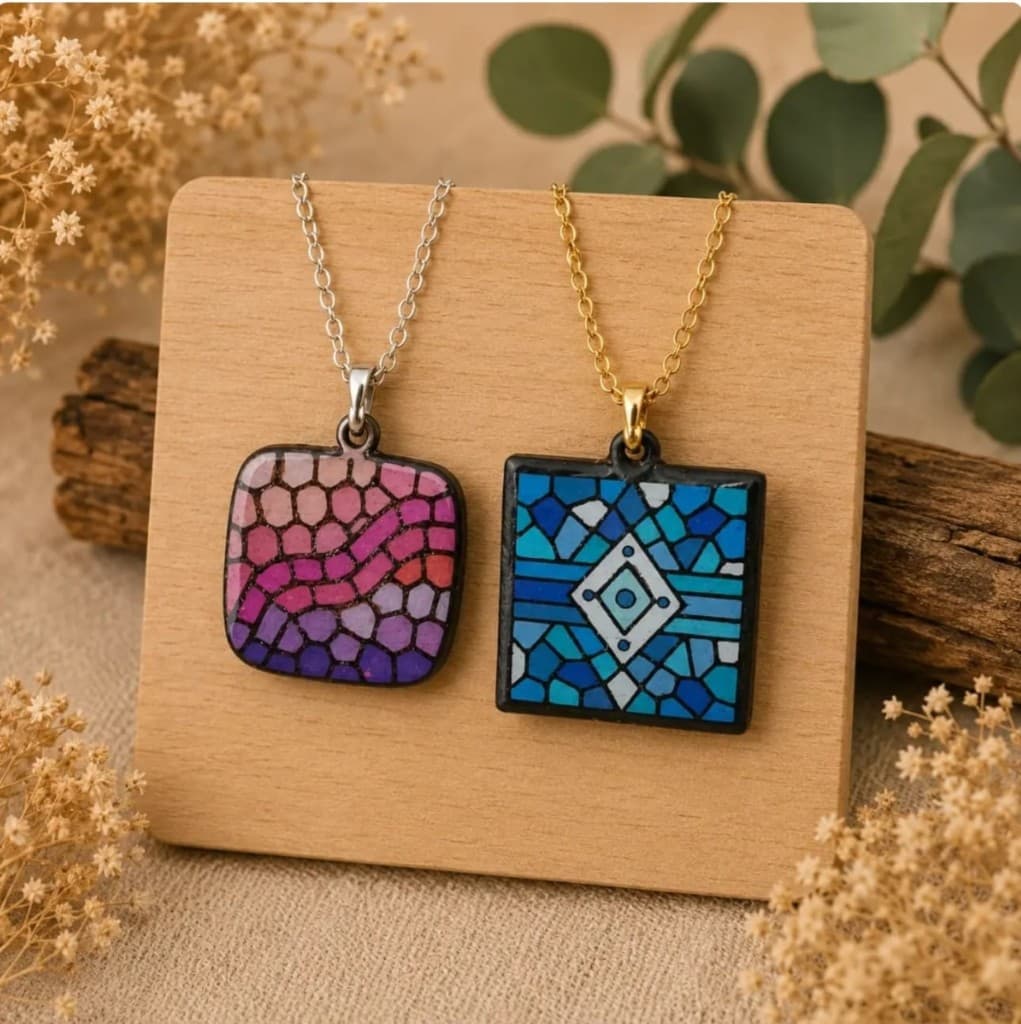 Colgantes mosaico