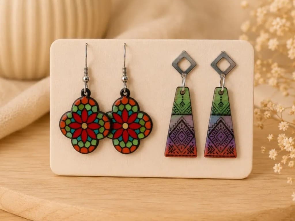 Pendientes flor