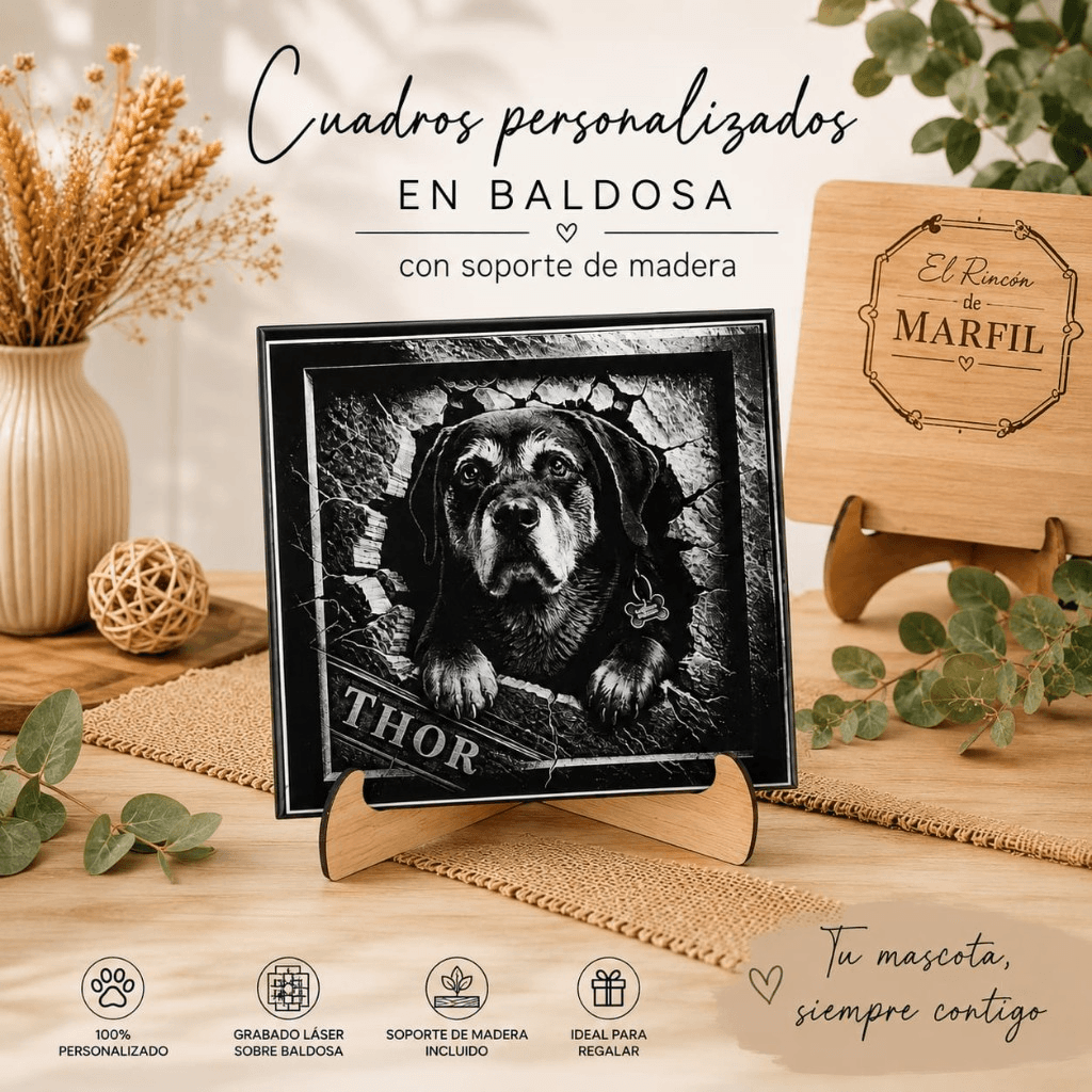 Baldosa de mascota personalizada