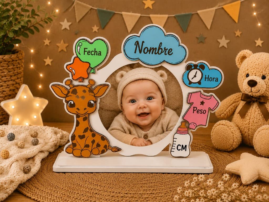 Marco bebé personalizado personalizado — El Rincón de Marfil