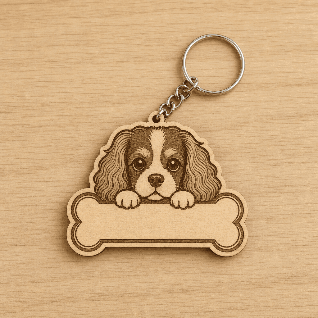 Llavero Cavalier personalizado — Llaveros artesanal de El Rincón de Marfil
