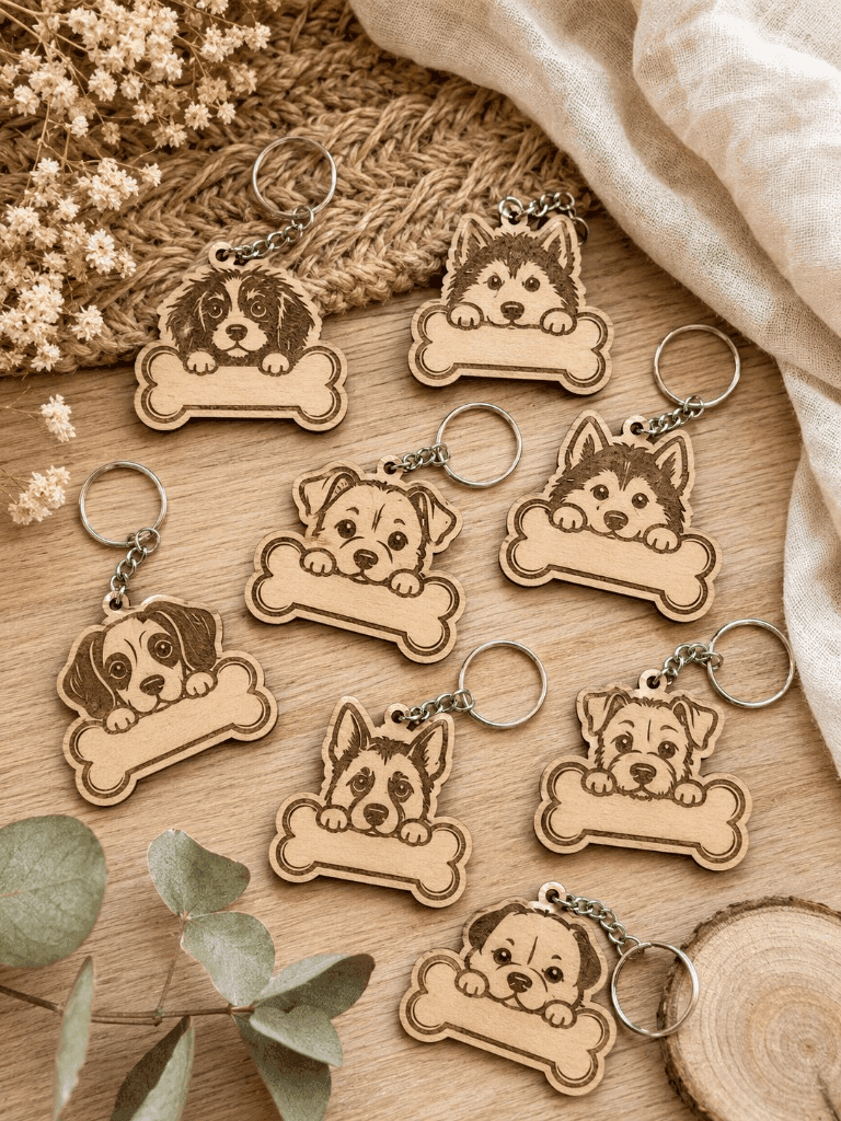 Llaveros de perro personalizados