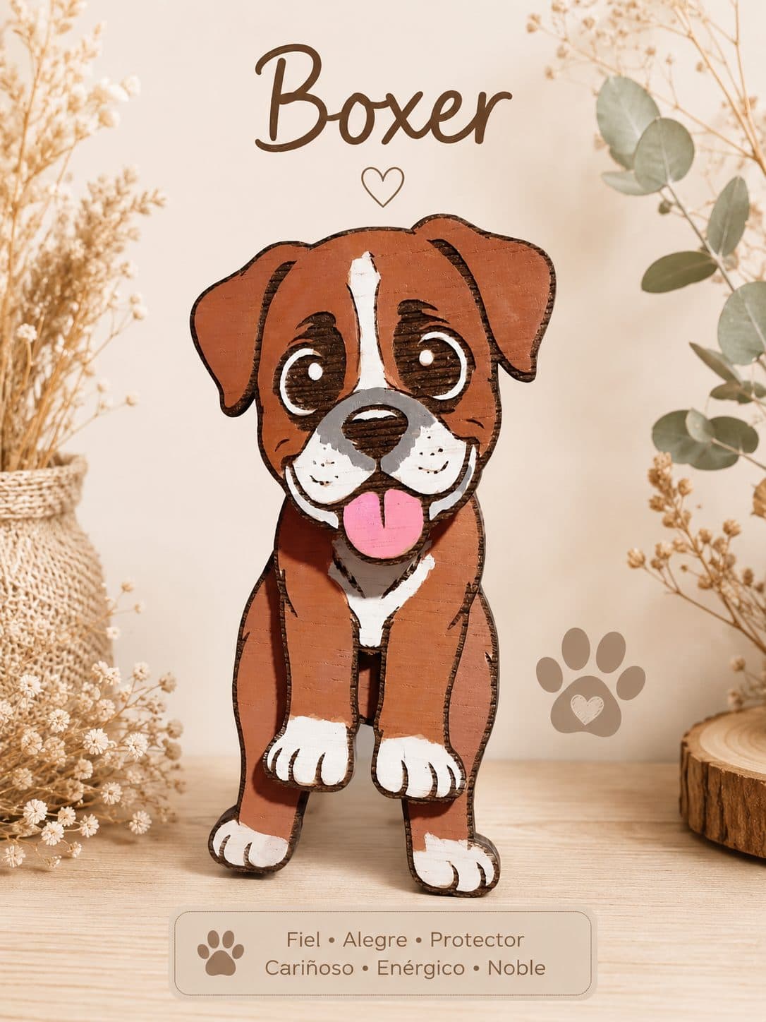 Imán Boston Terrier — Imanes de nevera artesanal de El Rincón de Marfil