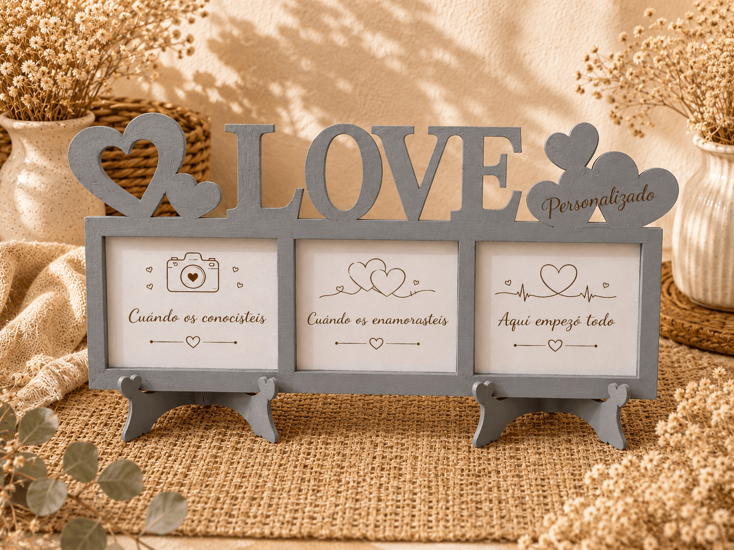 Marco personalizado para novios color a elegir