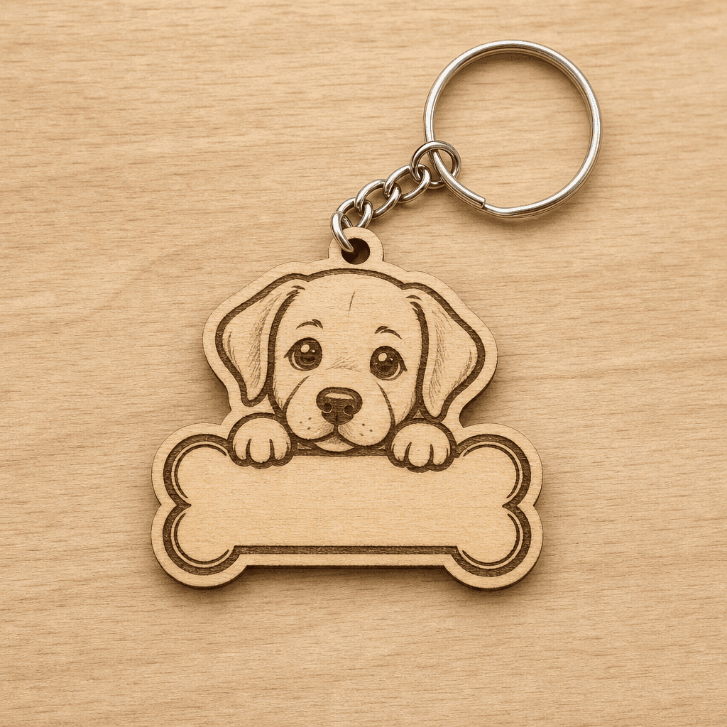 Llavero Labrador personalizado — Llaveros artesanal de El Rincón de Marfil