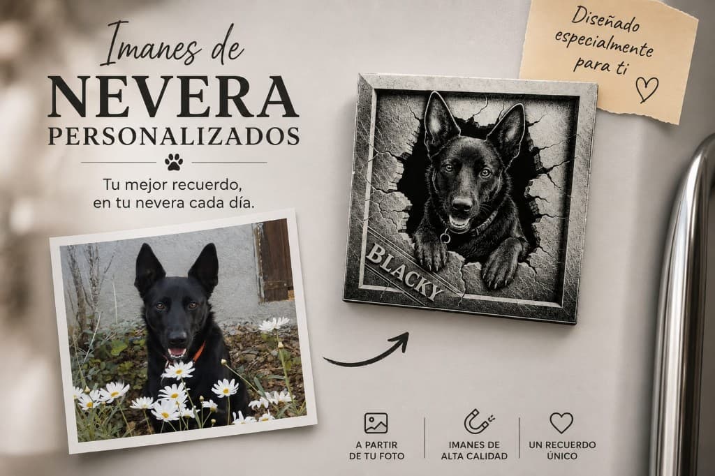 Imanes de nevera personalizados: regalos personalizados de El Rincón de Marfil